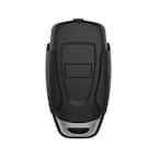 BeamUP R3BU 3-Button Garage Door Remote Control – Dual Frequency 315/390MHz, White/Grey With Visor Clip