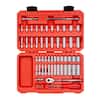 TEKTON 1/4 in. Drive 12-Point Socket and Ratchet Set (55-Piece
