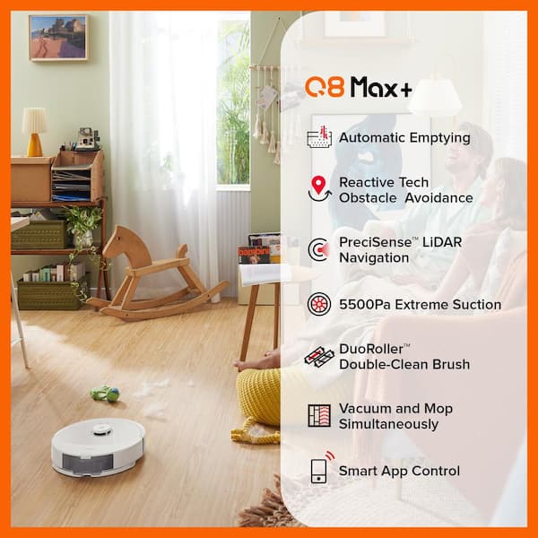 Roborock Q7 Max+ Auto Charging Pet Robotic Vacuum and Mop Self
