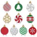 8.5 in. x 11 in. Ornaments Lawn Decorations - Outdoor Holiday and Christmas Yard Decorations (10-Piece)