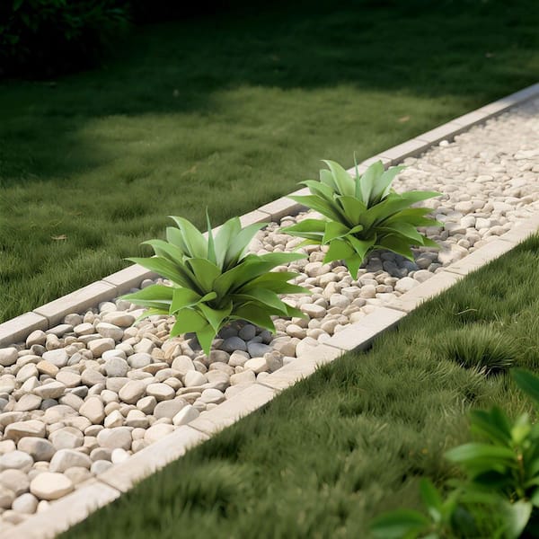 Vitalismo 22 in. (Set of 2) Artificial Agave Plant With Ground