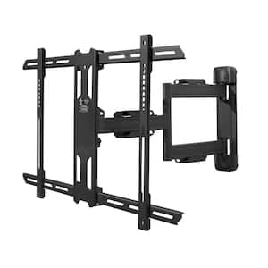 Full Motion Single Stud TV Wall Mount with Cable Management for 37 in. - 60 in. TVs in Black