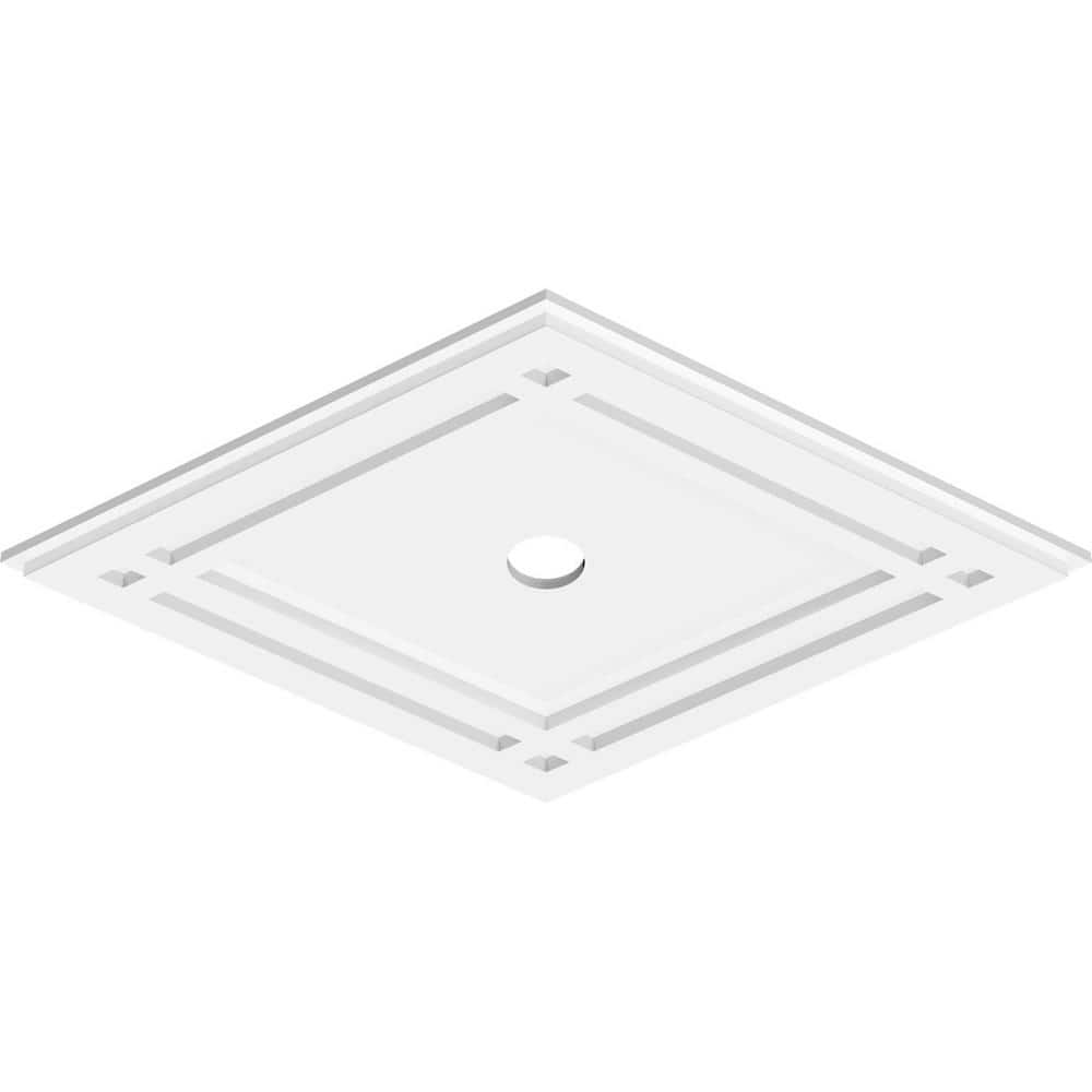 28" Diamond Architectural PVC Contemporary Ceiling Medallion