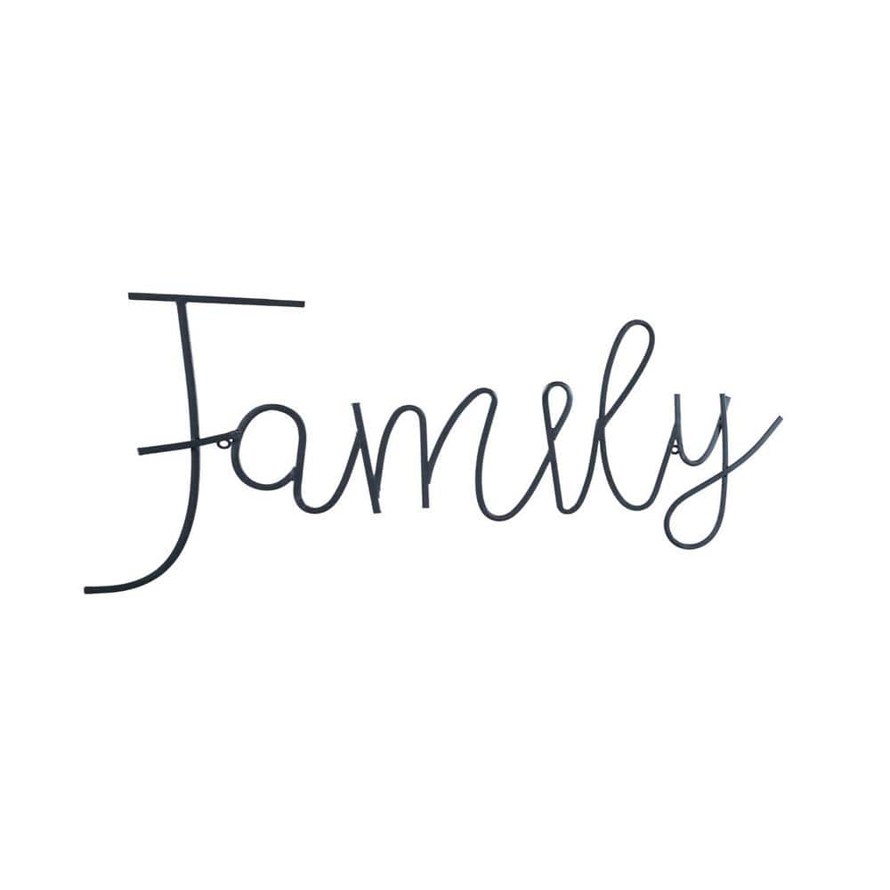 Family Metal Wall Decor