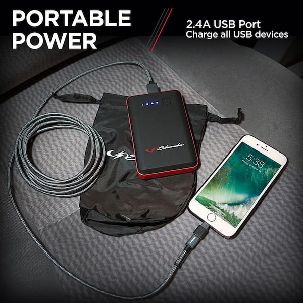 Schumacher SL1338 Lithium Ion Jump Starter/Portable Power Pack with Case and USB Charging Ports 