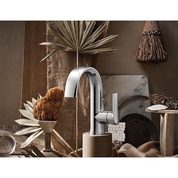 Doux Single Hole Single-Handle Bathroom Faucet in Chrome