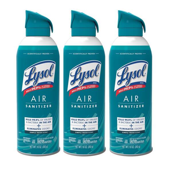 Lysol Air Sanitizer 10 oz. Simply Fresh Odor Eliminator (3-Pack)