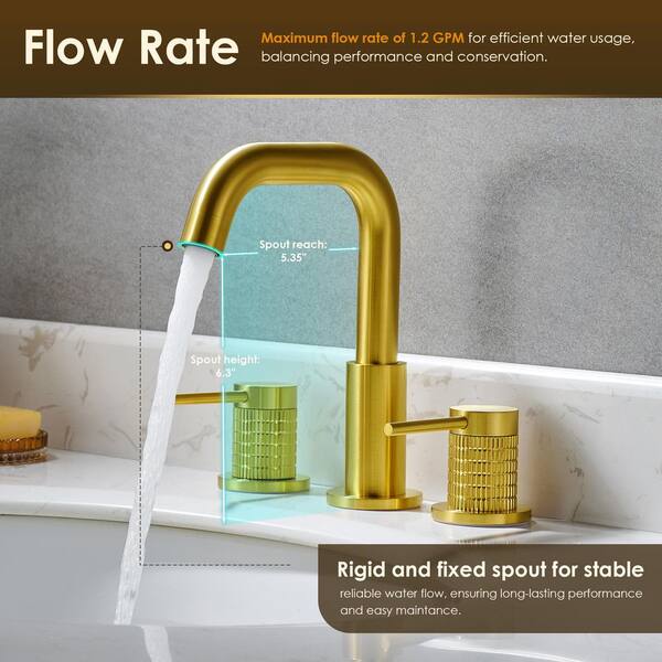 Altair Versace 8 in. Widespread Double Handle Mid Arc Bathroom