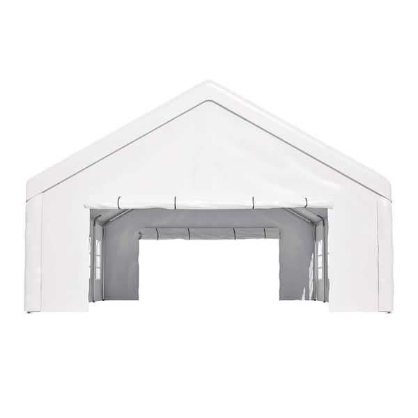 20 ft. x 32 ft. White Party Tent Outdoor for Parties Carport