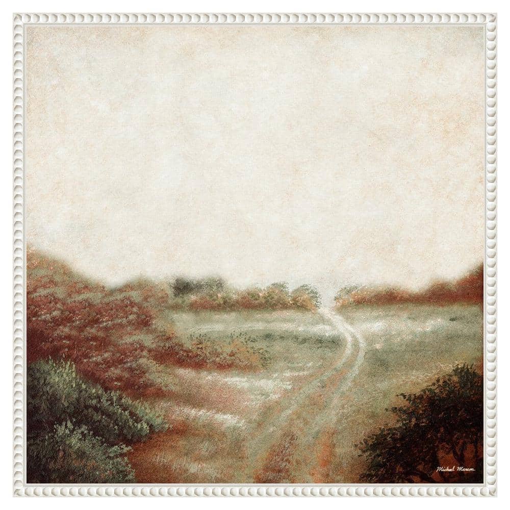 Ethereal Field Beaded Framed Canvas Wall Art 22 x 22-in