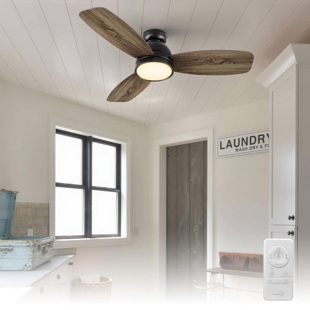 Thibault 44 in. Color Changing Integrated LED Indoor Matte Black 10-Speed DC Ceiling Fan with Light Kit/Remote Control price history on PriceWatchPro