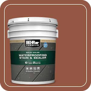 5 gal. #SC-130 California Rustic Solid Color Waterproofing Exterior Wood Stain and Sealer