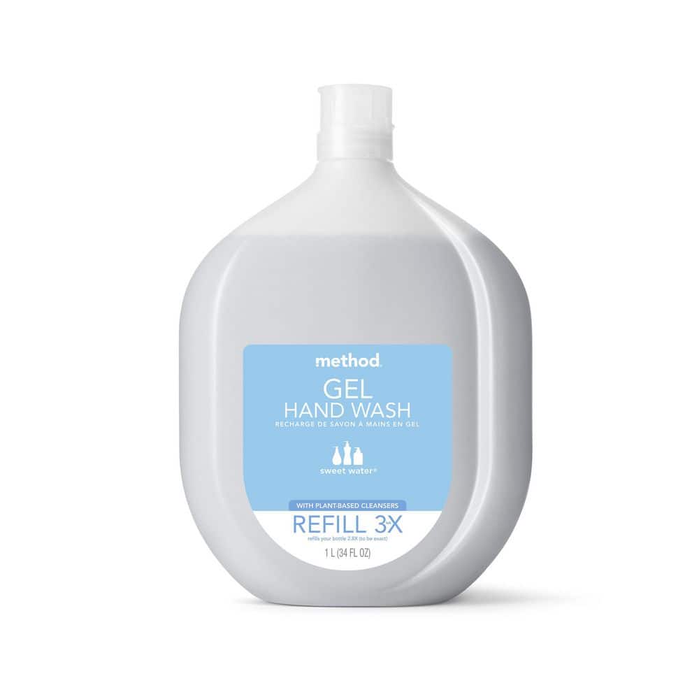 Method 34 oz. Sweet Water Gel Hand Wash Refills 327774 - The Home Depot
