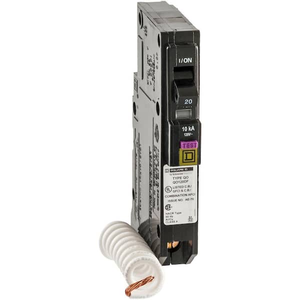 Square D QO 20 Amp Single-Pole Dual Function (CAFCI and GFCI) Circuit Breaker (9-pack)