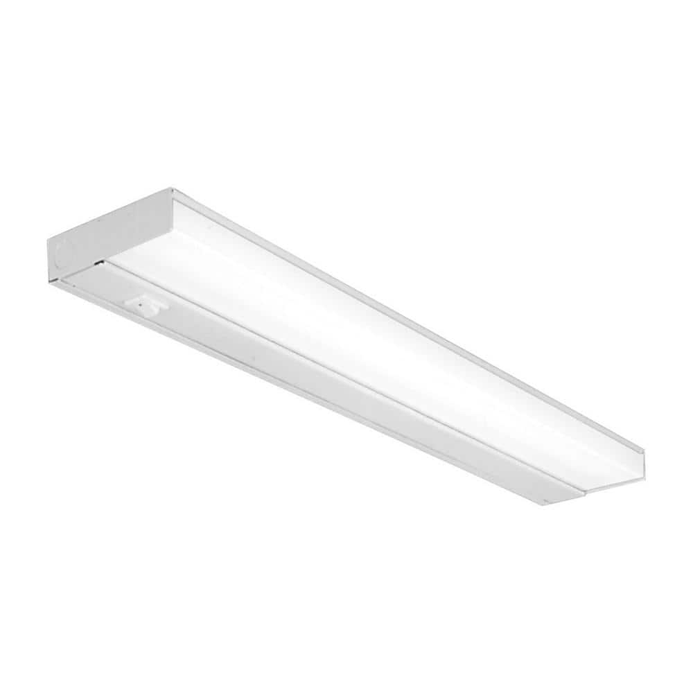 21 In White Fluorescent Slim Line Under Cabinet Light Fixture 10365eb