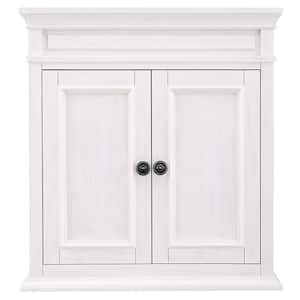 Cailla 26 in. W x 8 in. D x 28 in. H Bathroom Storage Wall Cabinet in White Wash