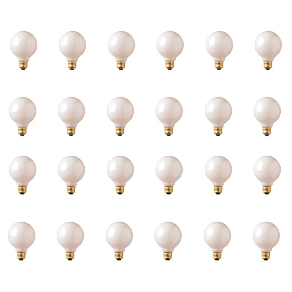 25-Watt Warm White Light G25 (E26) Medium Screw Base Dimmable White Incande