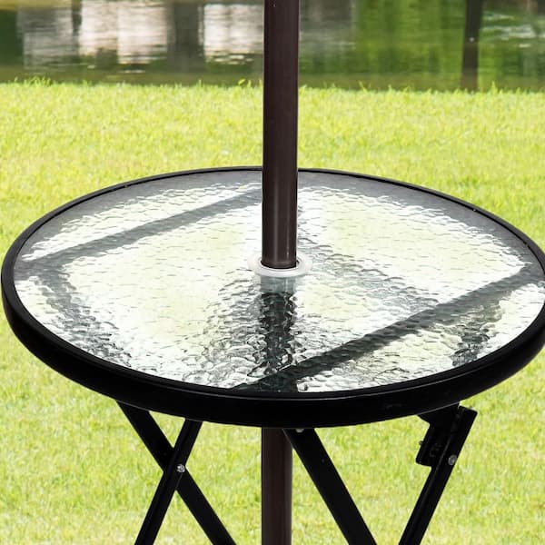 costco patio umbrella in store SunVilla 10' Cantilever Umbrella