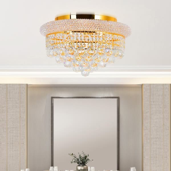Empire 5-Light Gold Flushmount