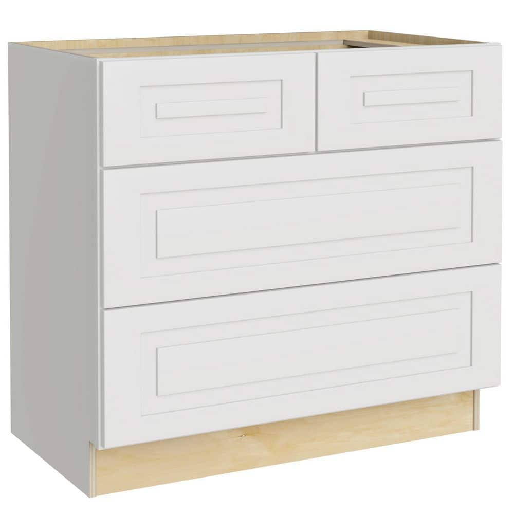 Grayson 36 in. W x 24 in. D x 34.5 in. H Assembled Plywood Drawer Base Kitc