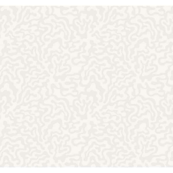 York Wallcoverings White Grey Nebulous Cloud Textured Non-Pasted Vinyl Wallpaper