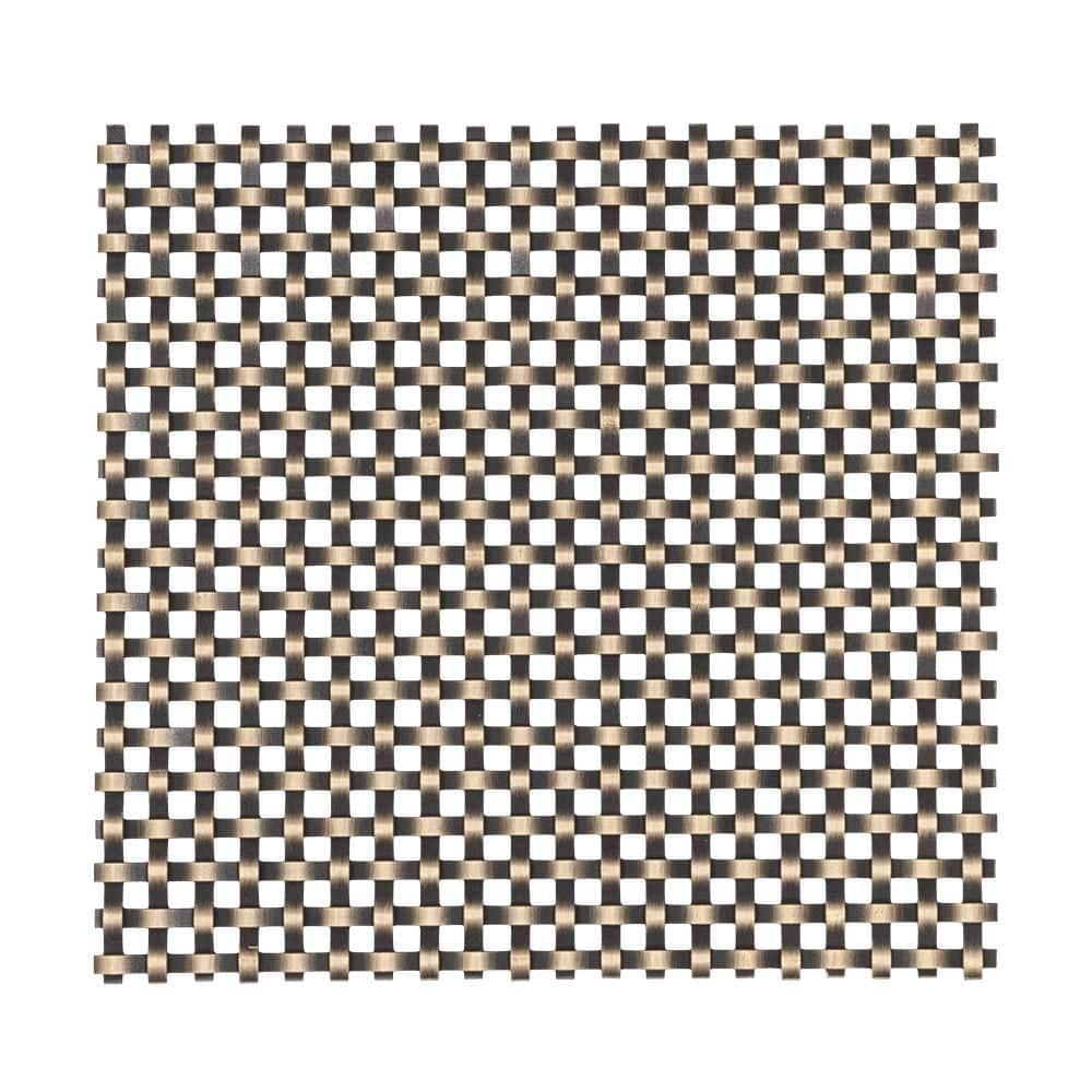 24 in. x 18 in. Kent Design RE25 Flat Wire, Single Crimp Antique Brass Woven Wire Grille Screening Panel Insert price history on PriceWatchPro