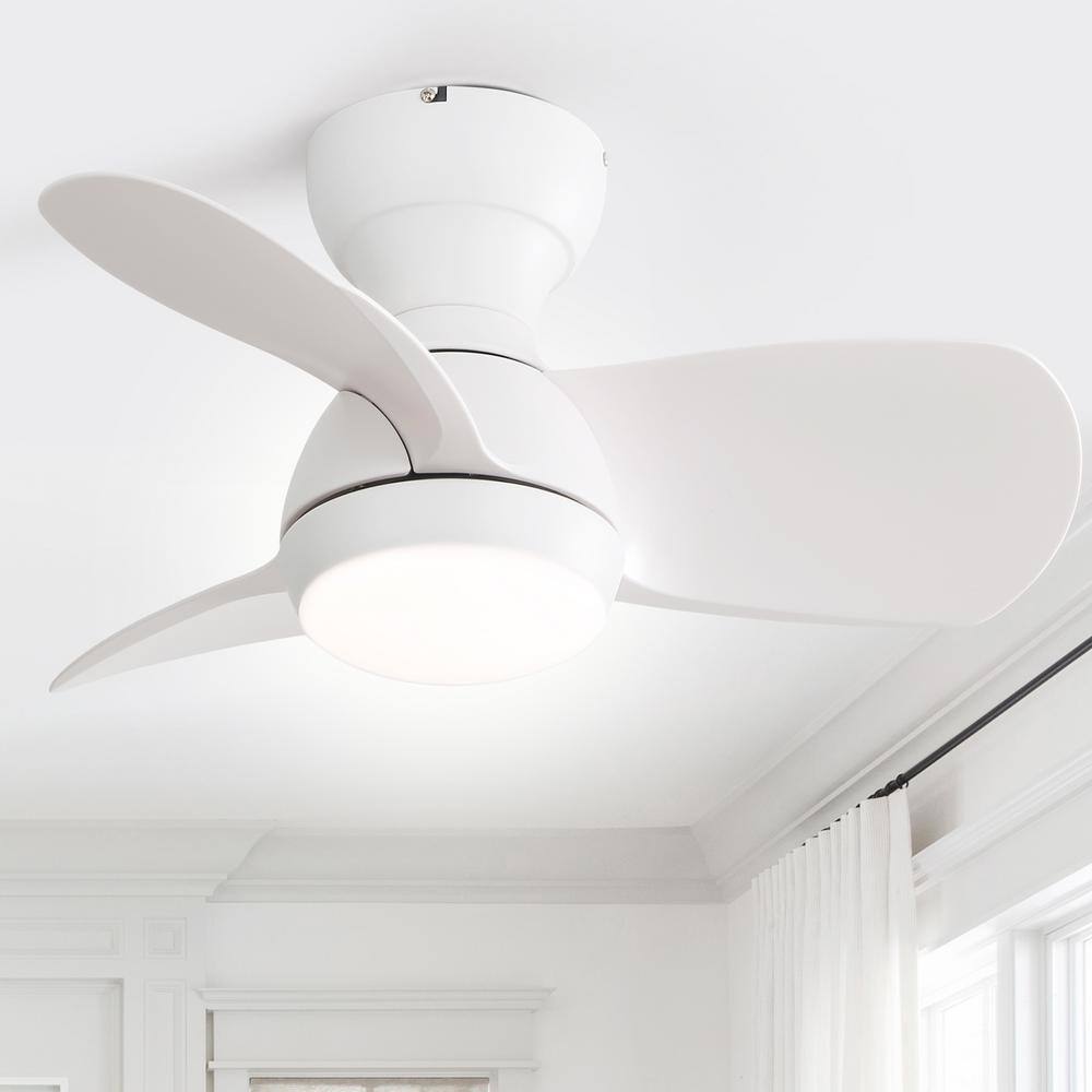 20 in. Indoor/Outdoor Small Modern White Ceiling Fan with 6-Speed DC Remote Control for Kitchen Dining Room Bedroom price history on PriceWatchPro