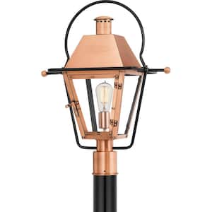 Rue De Royal 1-Light Aged Copper Outdoor Post Lantern