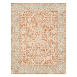 Paloma Terracotta 7 ft. 10 in. x 10 ft. Ornamental Indoor Area Rug