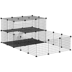 69 in. x 41.5 in. Pet Playpen Small Animal Cage WITH Door, Customizable Metal Wire Fence
