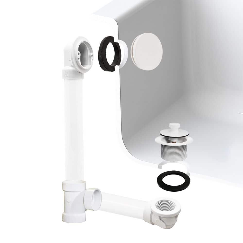 Illusionary Overflow, Sch. 40 PVC Plumbers Pack with Lift and Turn