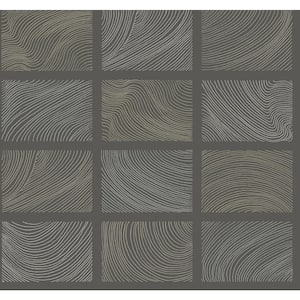 Bronson Grey Topography Non-Pasted Wallpaper