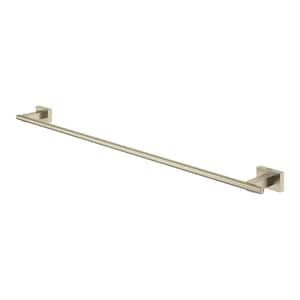 Essentials Cube 24 in. Wall Mounted Towel Bar in Brushed Nickel