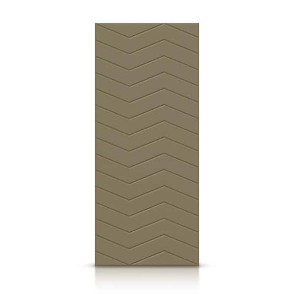 CALHOME 30 in. x 80 in. Hollow Core Olive Green Painted Composite MDF Interior Door Slab