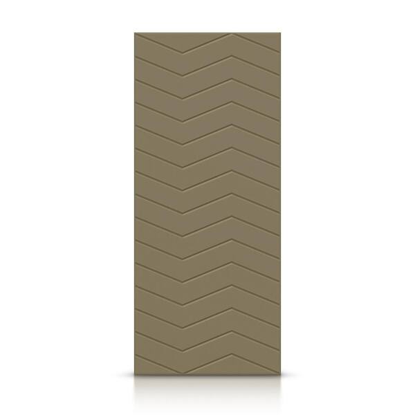 CALHOME 30 in. x 96 in. Hollow Core Olive Green Painted Composite MDF Interior Door Slab