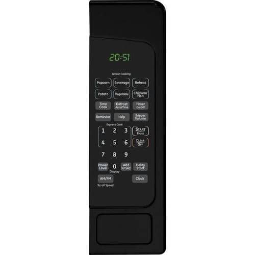 GE Black 2.0 Cu. Ft. Countertop Microwave with Glass Door