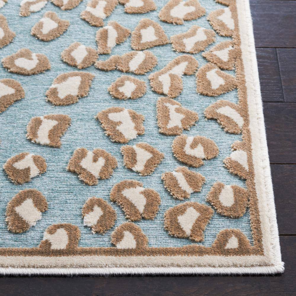 Stone Aqua Hand-Knotted Wool Silk Area Rug