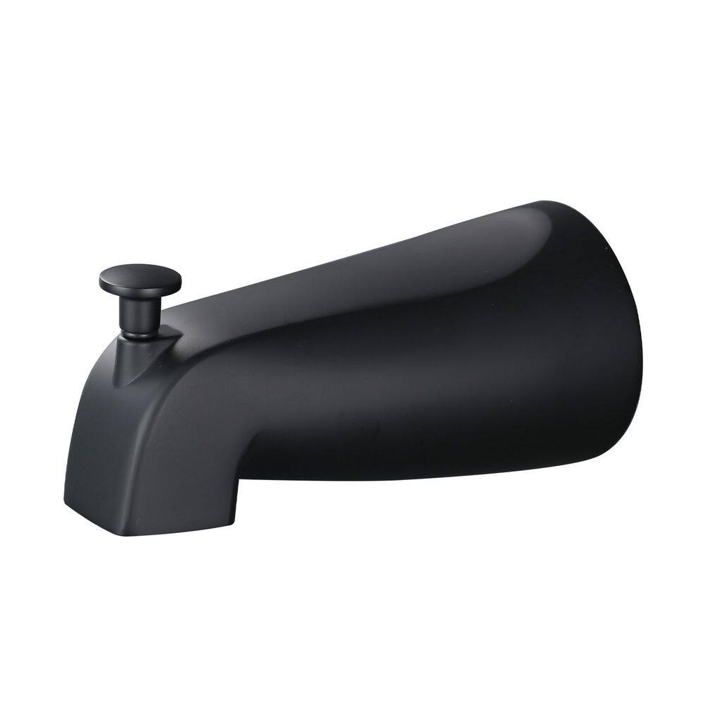 Bath Tub Spout with Universal Connection and Pull-Up Diverter in Matte Black price history on PriceWatchPro