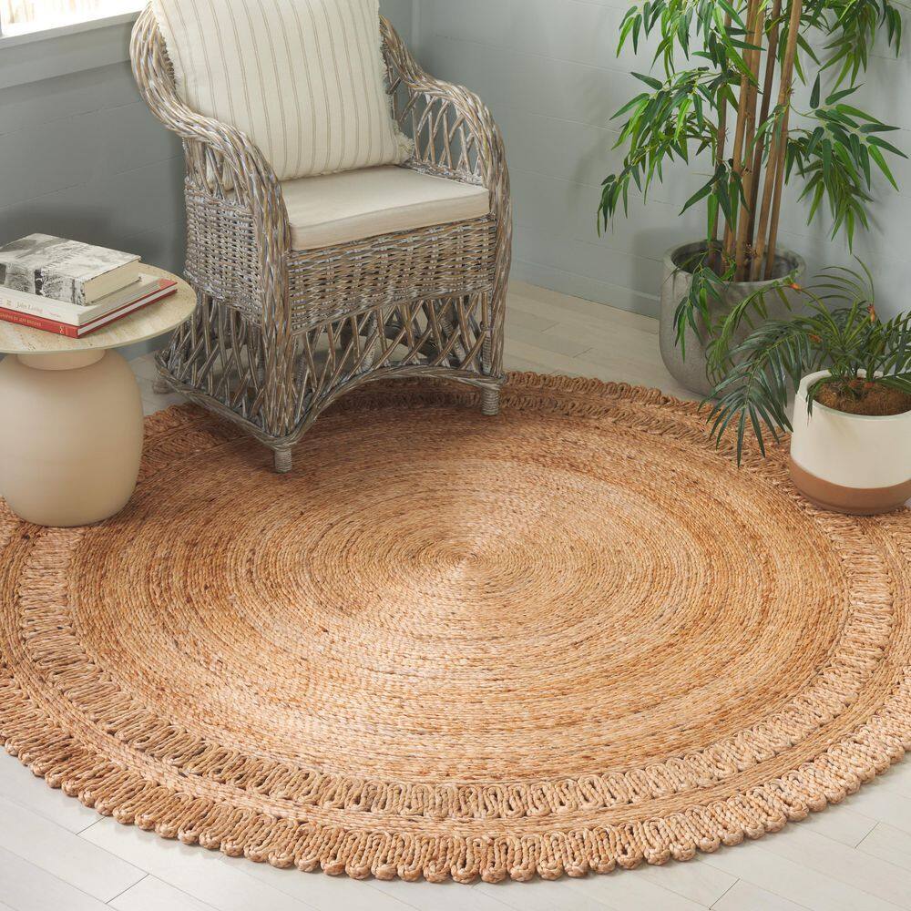 Natural Fiber 6 X 6 Natural Solid Color Round Area Rug price history on PriceWatchPro