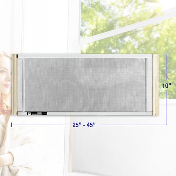 45 in. x 10 in. Adjustable Frame Quick Slide Window Screen (Pack of 12)