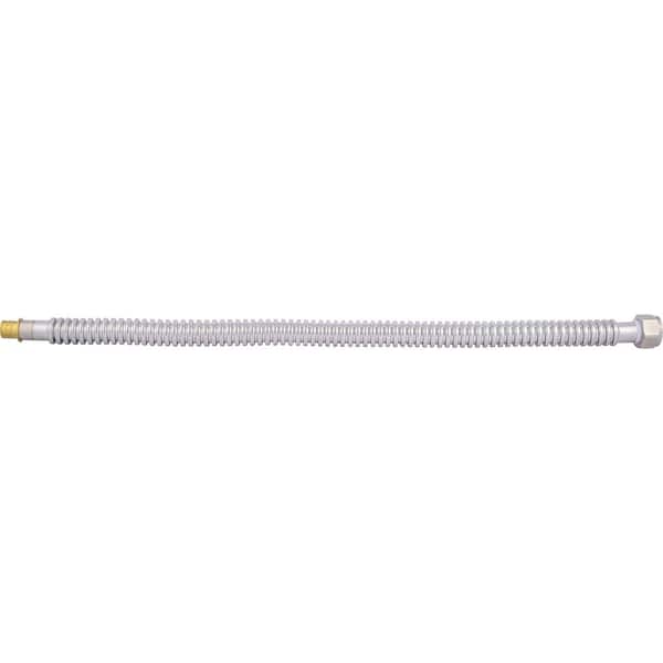 SharkBite 3/4 in. Crimp x 3/4 in. FIP x 24 in. Corrugated Stainless Steel  Water Heater Connector SSC3088FX24S - The Home Depot