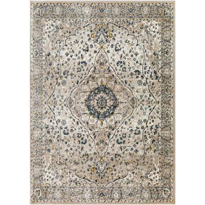 Artistic Weavers Rey Ivory 9 ft. x 12 ft. Traditional Indoor Area Rug