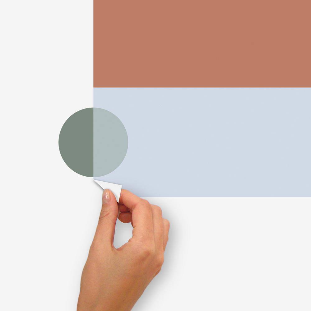 Modern Multicolor Geometric Peel and Stick Wall Decals