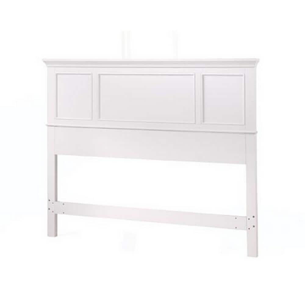 Naples Off-White Queen Wood Panel Headboard