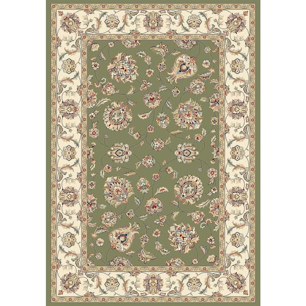 Home Decorators Collection Judith Green/Ivory 5 ft. x 8 ft. Indoor Area Rug