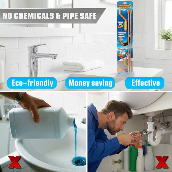 Drain Weasel Drain Weasel Hair Clog Tool Starter Kit for Drain