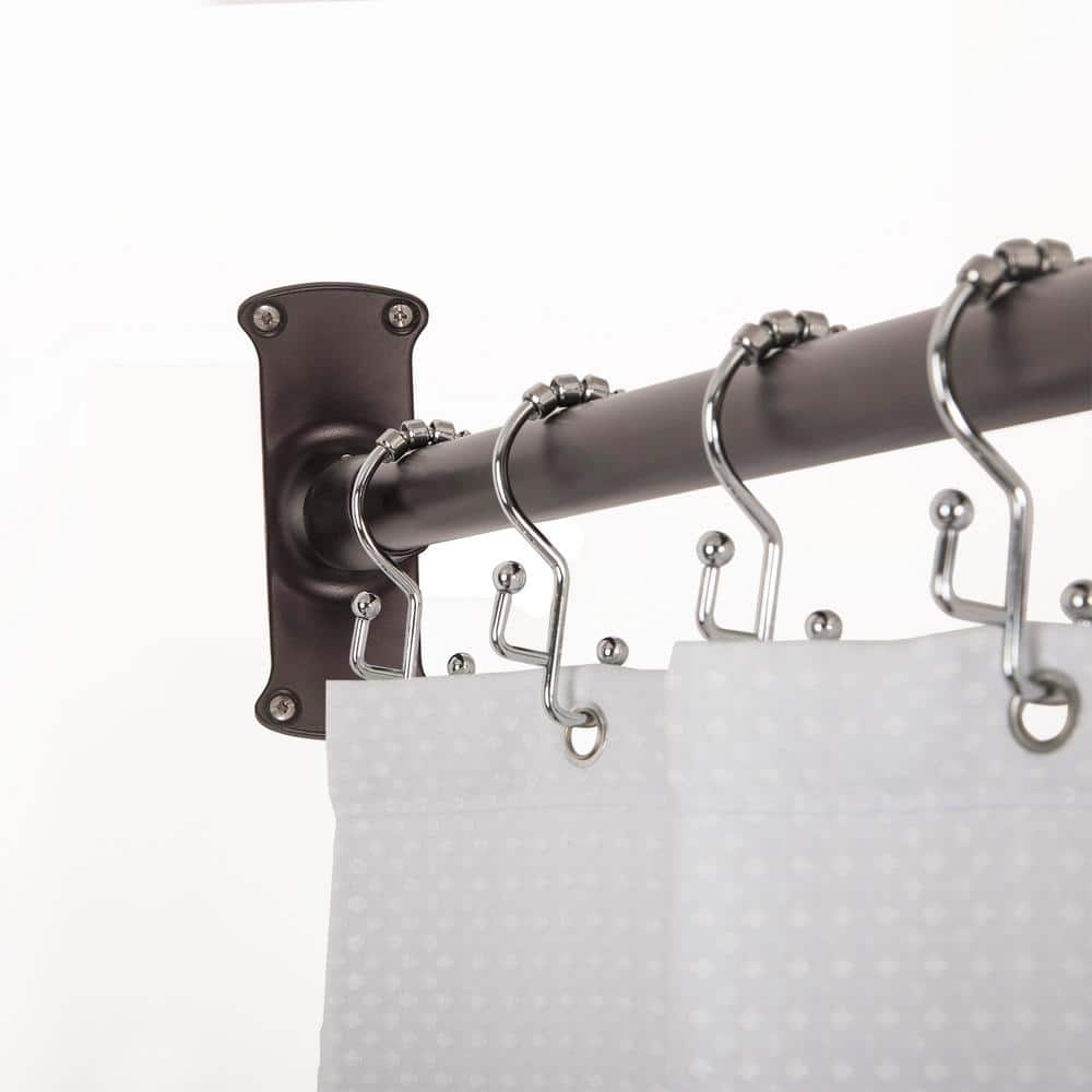 Oil-Rubbed Bronze L-Shaped Wall Mounted Shower Curtain Rod
