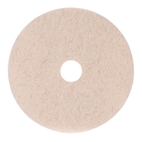 Natural Hog Hair Burnishing Floor Pads, 21 in. Dia, (5-Carton)
