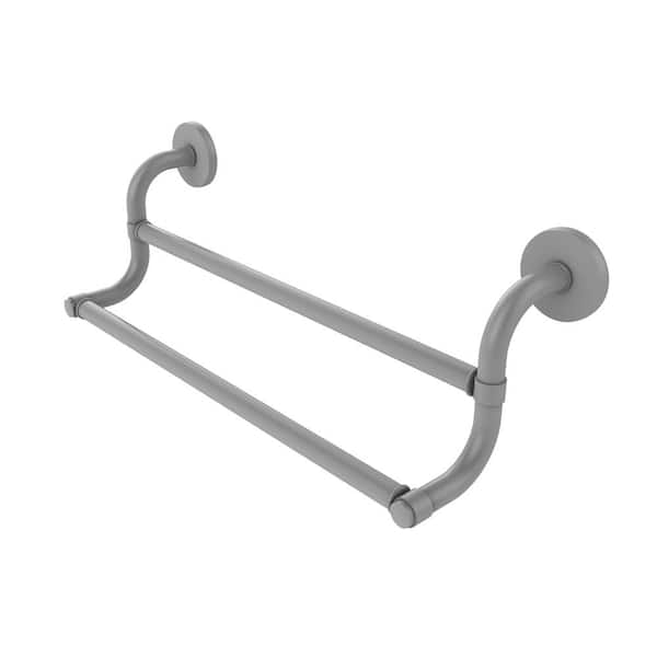 Allied Brass Remi Collection 18 in. Wall Mounted Double Towel Bar in Matte Gray
