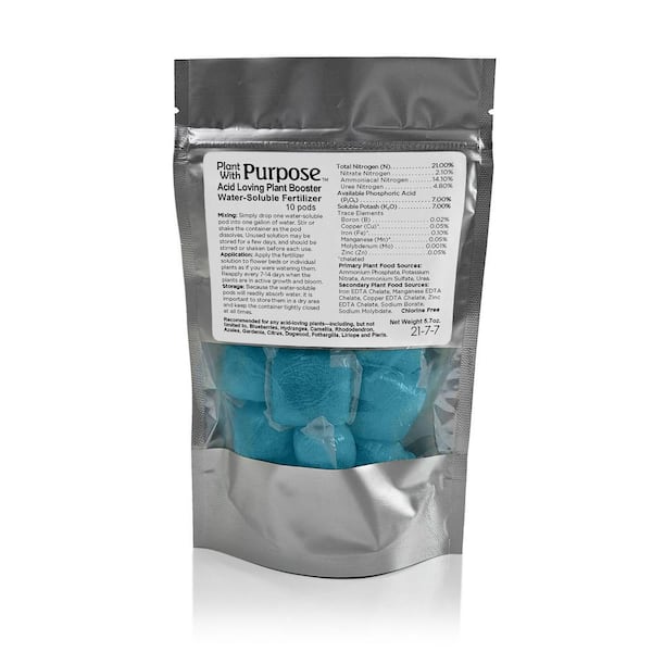 Plant with Purpose Acid Loving Plant Booster Water Soluble Fertilizer 2 lb. (10-Pods)